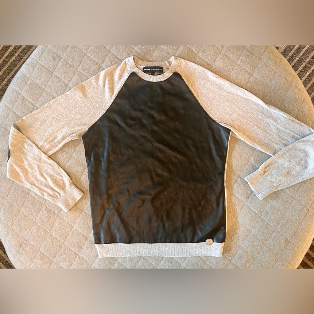 Asmar Equestrian Small Cashmere Cotton Sweater Asmar Equestrian Small Cashmere Cotton Sweater